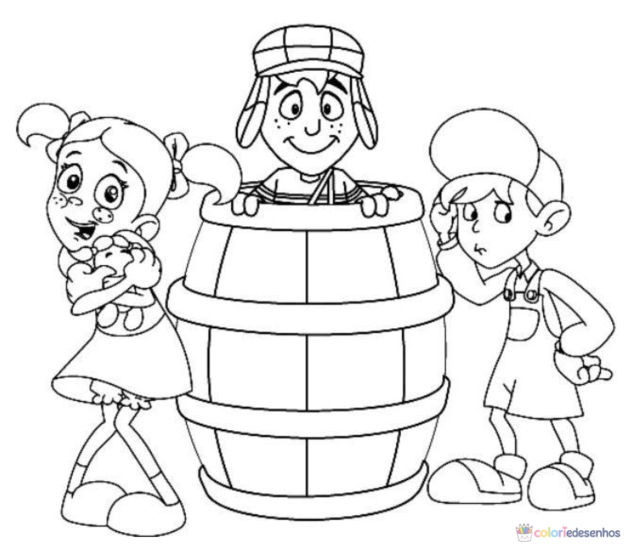 Desenhos de Chaves para colorir
