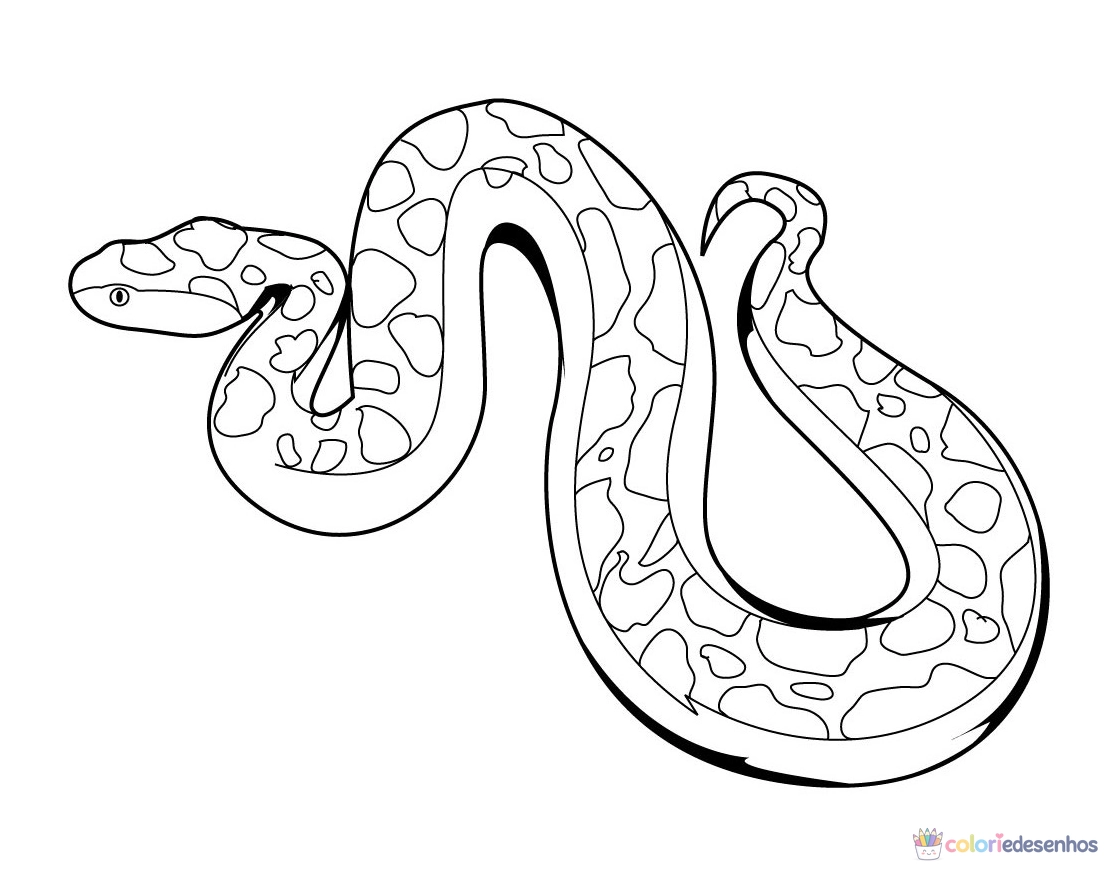 Cobras para imprimir e colorir para colorir