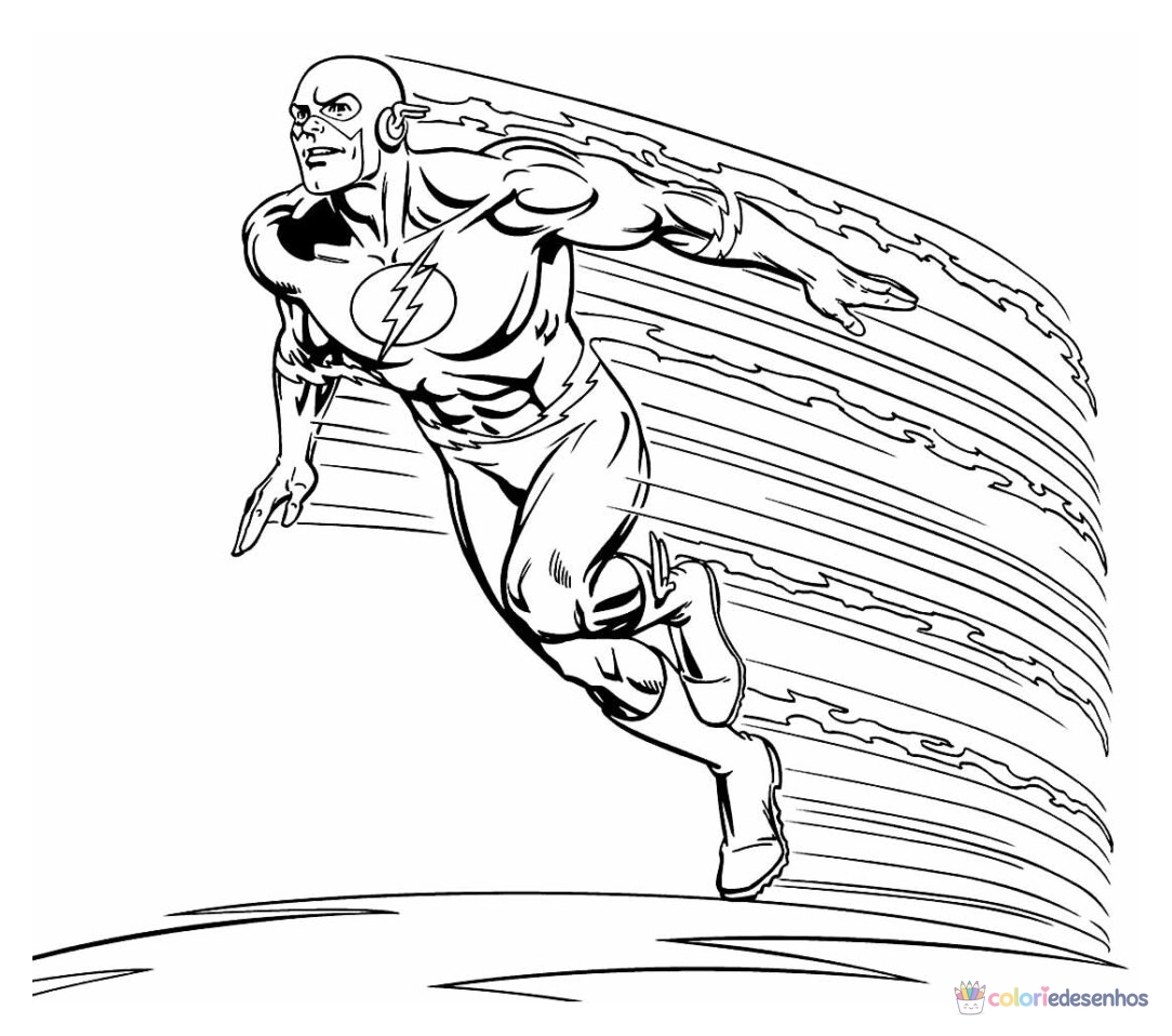 Desenhos de Flash para colorir