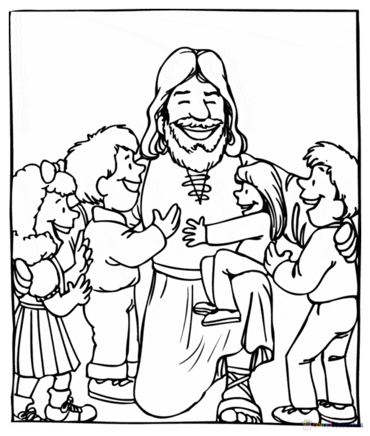 Desenhos de Jesus para colorir