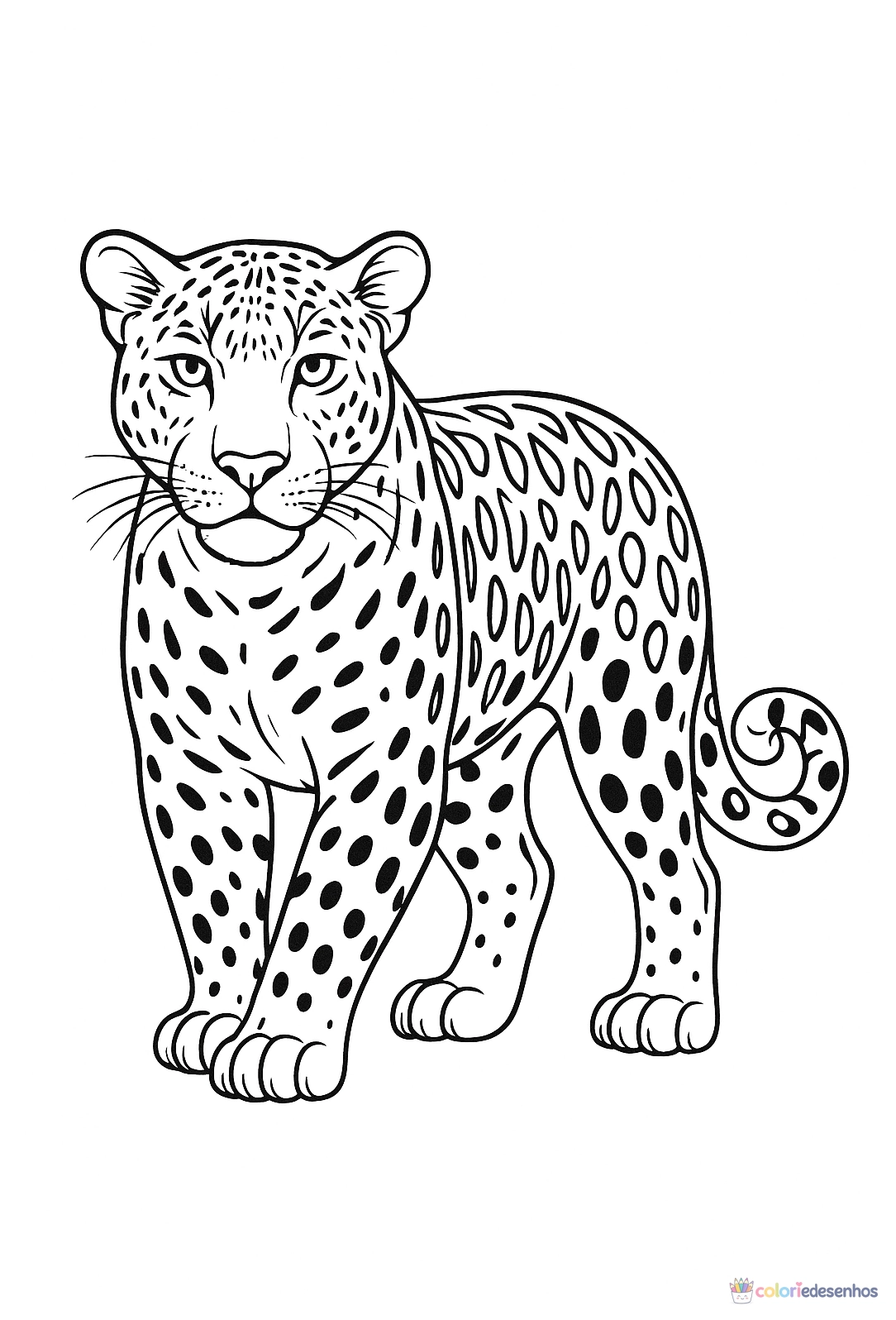Onça para colorir