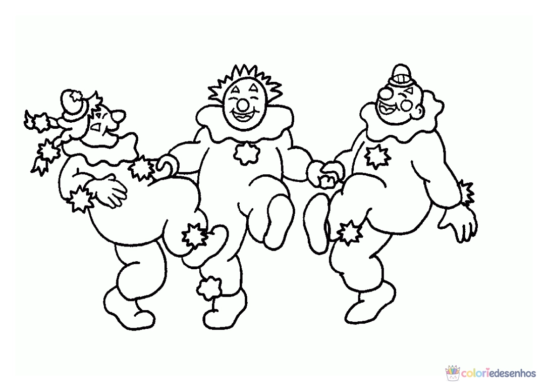 Desenhos de Palhaço para colorir
