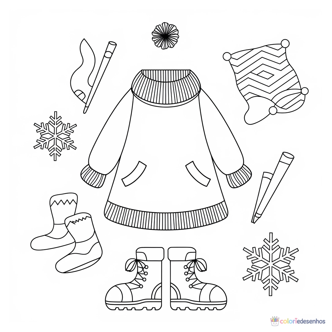 Roupa Fashion para colorir