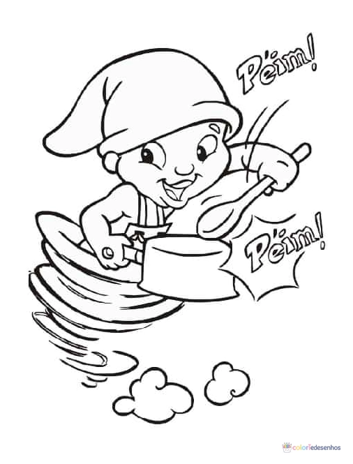 Desenhos de Saci-Pererê para colorir
