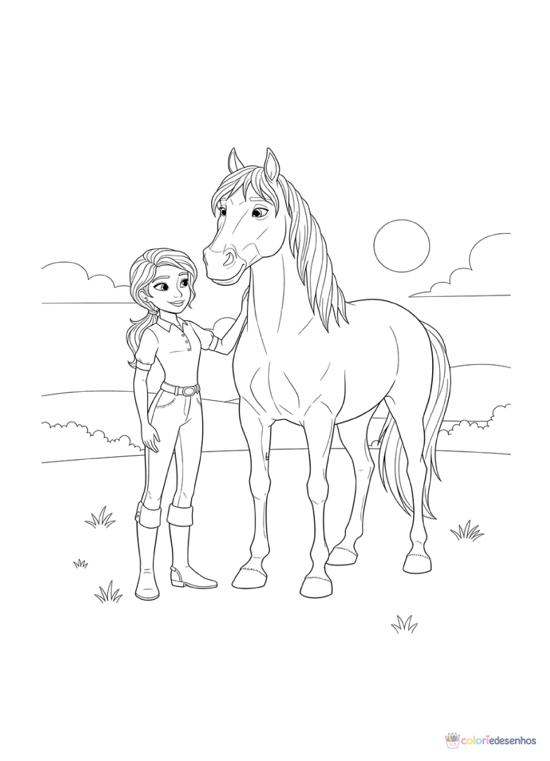 Desenhos de Spirit para colorir