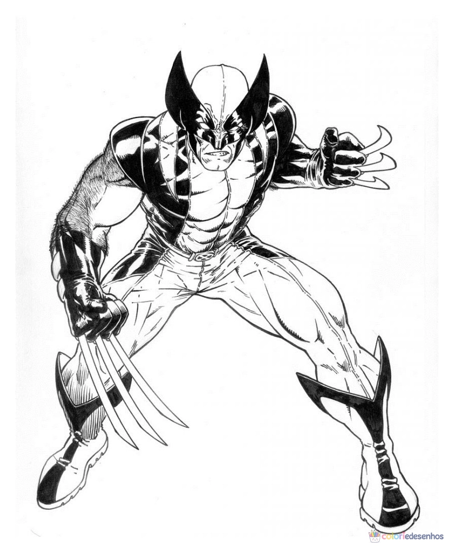 Wolverine para colorir